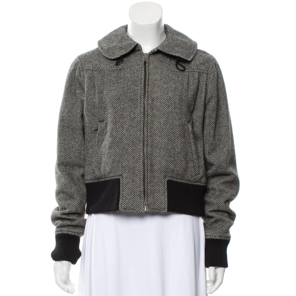 See by Chloe hooded casual jacket wool blend